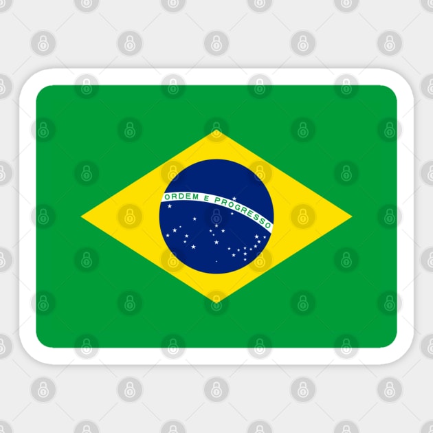 Flag of Brazil Sticker by brigadeiro